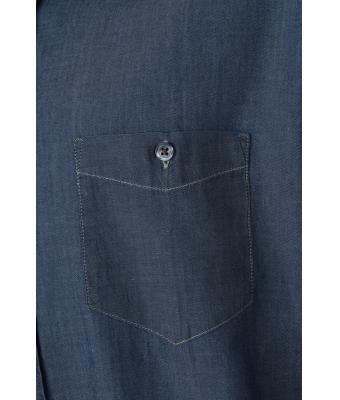 Herren Men's Denim Shirt Dark-denim 8159