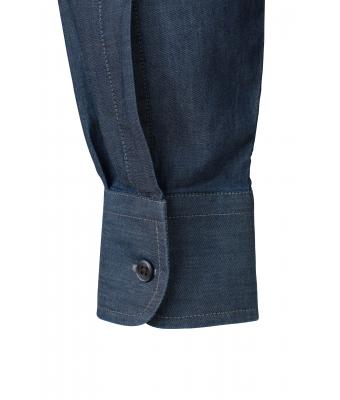 Herren Men's Denim Shirt Dark-denim 8159