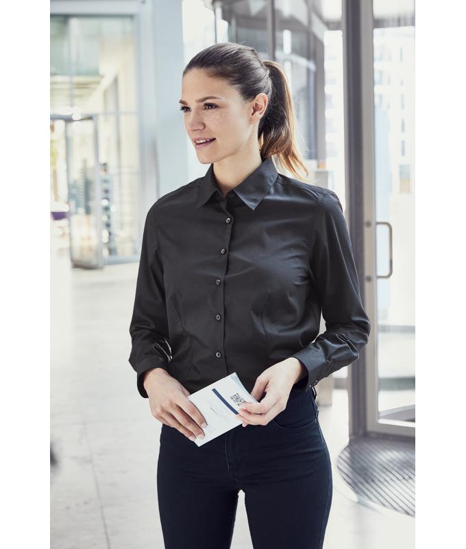 Ladies Ladies' Business Shirt Long-Sleeved Lime-green 8388