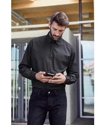 Men Men's Business Shirt Long-Sleeved White 8389