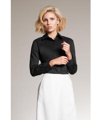Damen Ladies`Shirt Slim Fit Brown 8392