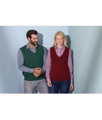 Damen Ladies' V-Neck Pullunder Bordeaux 8057