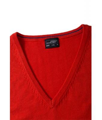 Damen Ladies' V-Neck Pullunder Bordeaux 8057