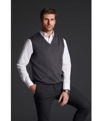 Herren Men's V-Neck Pullunder Anthracite-melange 8058