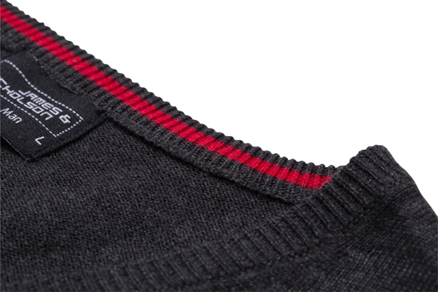 Homme Pull sans manches col V homme Anthracite-mélange-Daiber