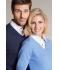 Dames Ladies' V-Neck Pullover Zwart 8059