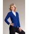 Dames Ladies' V-Neck Cardigan Antraciet-melange 8061