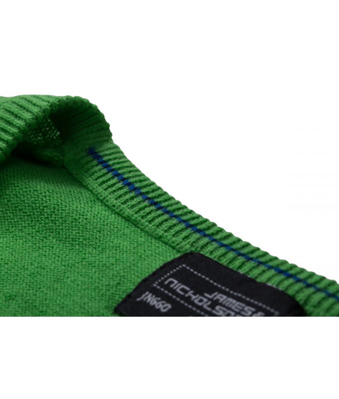 Damen Ladies' V-Neck Cardigan Forest-green 8061
