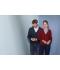 Heren Men's V-Neck Cardigan Rood 8062
