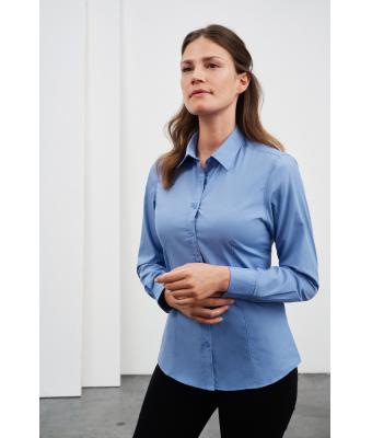 Ladies Ladies' Shirt Long-Sleeved Poplin Steel 8504