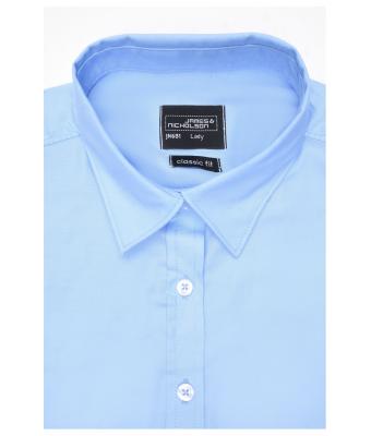 Ladies Ladies' Shirt Long-Sleeved Micro-Twill Black 8563