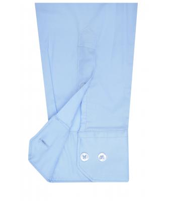 Heren Men's Shirt Long-Sleeved Micro-Twill Wit 8564