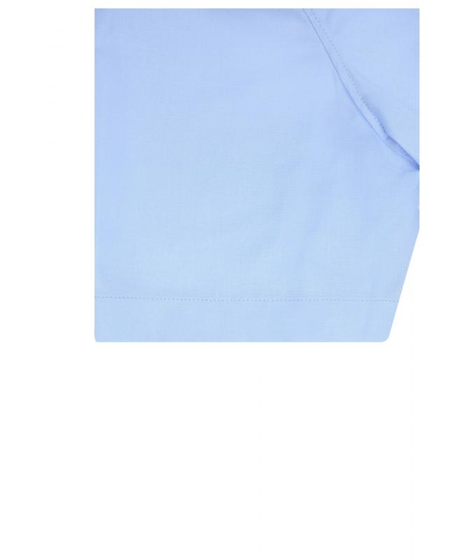 Dames Ladies' Shirt Short-Sleeved Micro-Twill Lichtblauw 8565