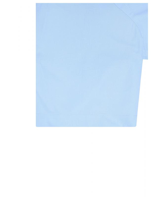 Heren Men's Shirt Short-Sleeved Micro-Twill Lichtblauw 8566