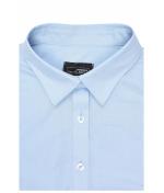 Dames Ladies' Shirt Shortsleeve Oxford Zilver 8569