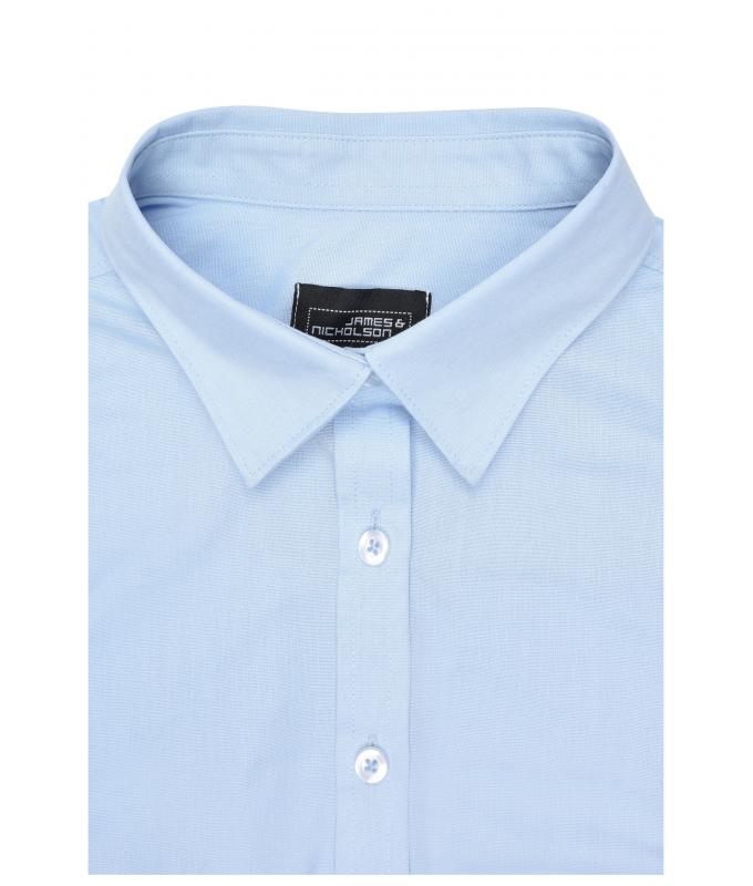 Dames Ladies' Shirt Shortsleeve Oxford Zilver 8569