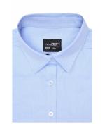 Damen Ladies' Shirt Longsleeve Herringbone White 8571