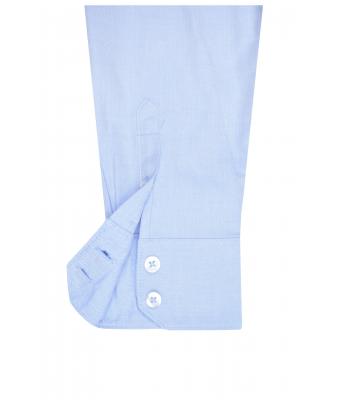Dames Ladies' Shirt Longsleeve Herringbone Wit 8571