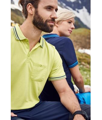 Heren Men's Polo Chemisch geel/carbon 8339