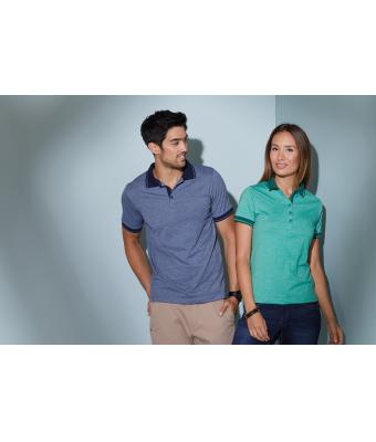 Heren Men's Heather Polo Wijnrood-melange/wijnrood 8341