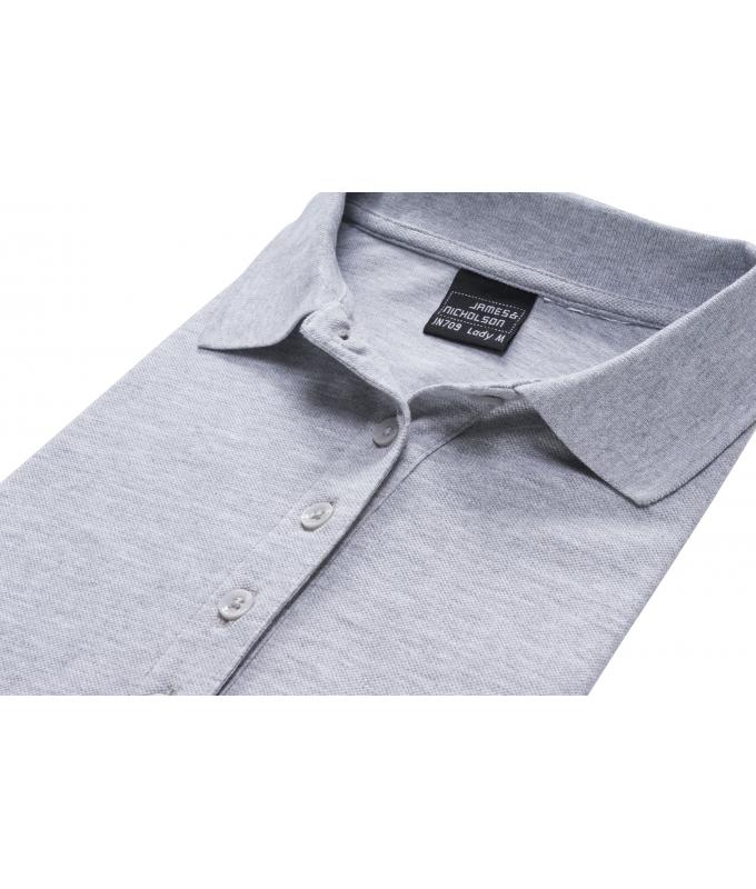Damen Ladies' Elastic Polo Piqué Turquoise 8385