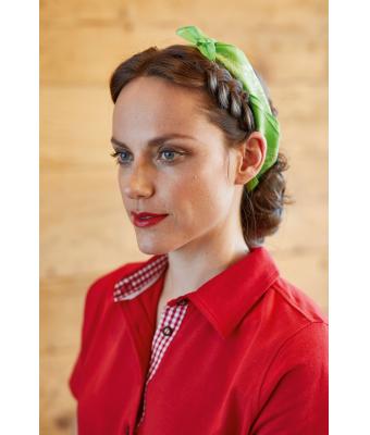 Dames Ladies' Traditional Polo Wit/paars-wit 8449