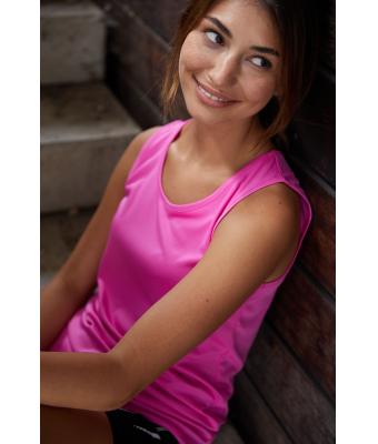 Femme Débardeur sportif femme Rose-vif 10555