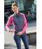 Ladies Ladies' Knitted Hybrid Vest Kiwi-melange/anthracite-melange 10457