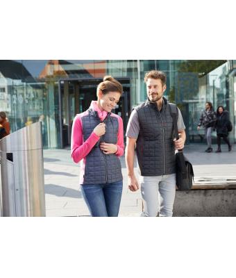 Heren Men's Knitted Hybrid Vest Rood-melange/antraciet-melange 10458