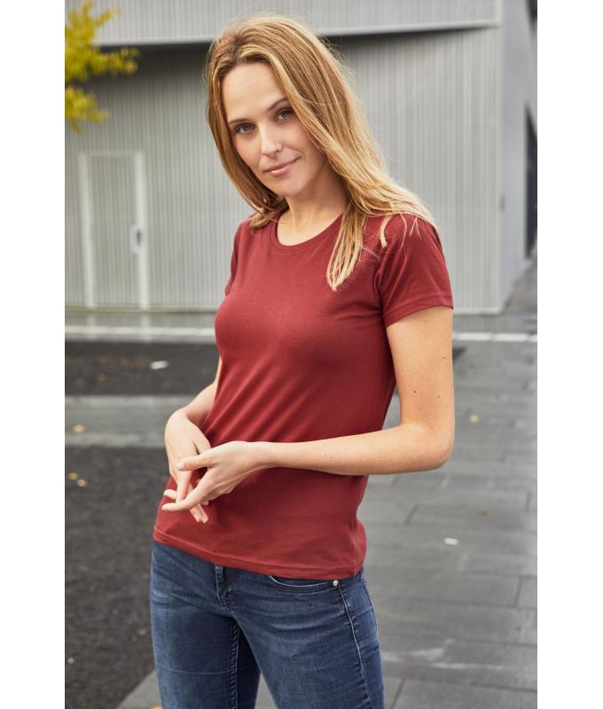 Damen Promo-T Lady 150 Wine 8643