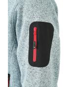 Homme Veste polaire tricoté homme Royal-mélange/rouge 8305