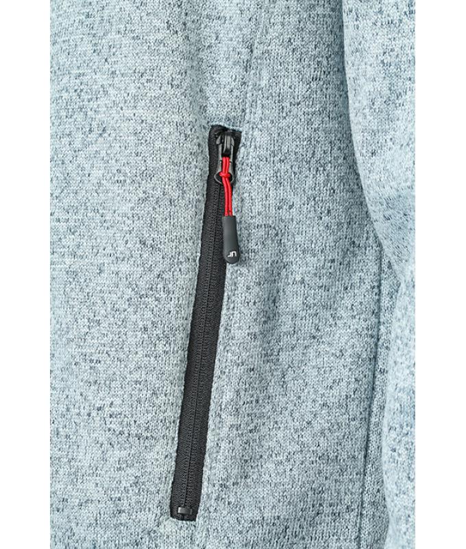 Homme Veste polaire tricoté homme Royal-mélange/rouge 8305