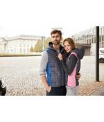 Damen Ladies' Knitted Hybrid Vest Pink-melange/anthracite-melange 8679