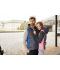 Ladies Ladies' Knitted Hybrid Vest Grey-melange/anthracite-melange 8679