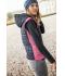 Dames Ladies' Knitted Hybrid Vest Roze/antraciet-melange 8679