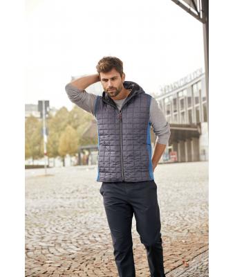 Heren Men's Knitted Hybrid Vest Royal-melange/antraciet-melange 8680