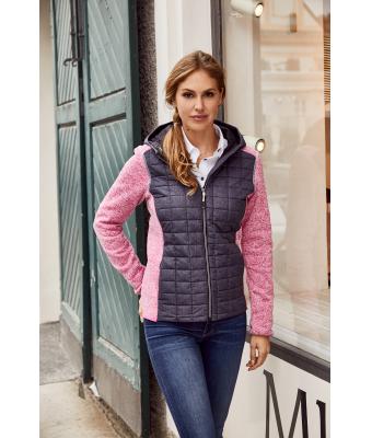 Femme Veste tricot hybride femme Mélange-clair/anthracite-mélange 8500
