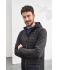 Herren Men's Knitted Hybrid Jacket Grey-melange/anthracite-melange 8501