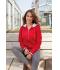 Dames Ladies' Club Sweat Jacket Rood/wit 8577