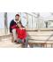 Dames Ladies' Club Sweat Jacket Rood/wit 8577