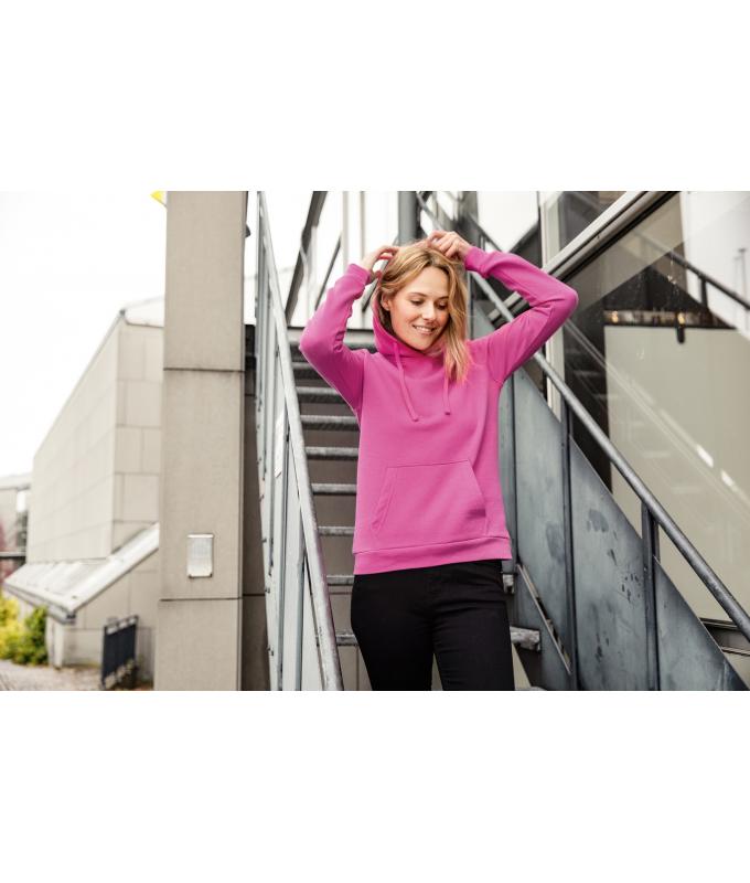 Femme Sweat-shirt à capuche promo femme Rose-vif 8627
