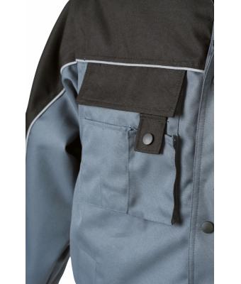 Unisexe Veste de travail bicolore manches amovibles Carbone/noir 7544
