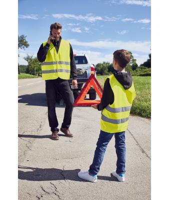 Unisexe Gilet de sécurité Jaune-fluorescent 7549