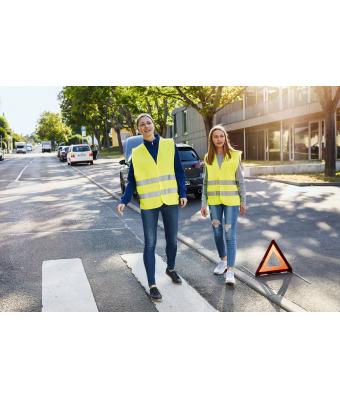 Unisexe Gilet de sécurité Jaune-fluorescent 7549