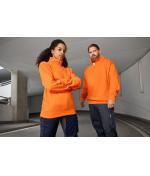 Unisexe Sweat-shirt de travail demi-zip Rouge 8172