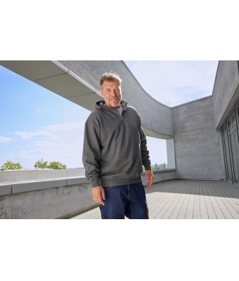 Unisex ORGANIC Workwear Half-Zip Hoody   OCS Blended & RCS Black 10447