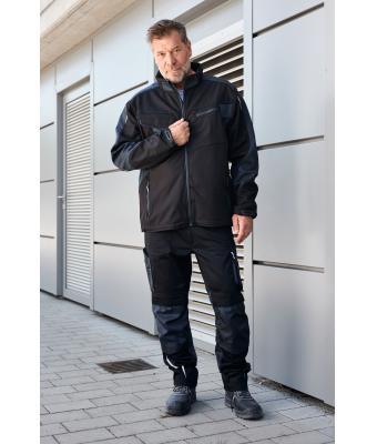 Unisex Workwear Softshell Jacket - STRONG - Carbon/zwart 8308