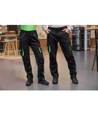 Unisex Workwear Pants  - COLOR - Dark-green/orange 8524