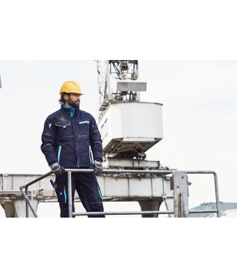 Unisex Workwear Softshell Padded Jacket - COLOR - Red/navy 8530