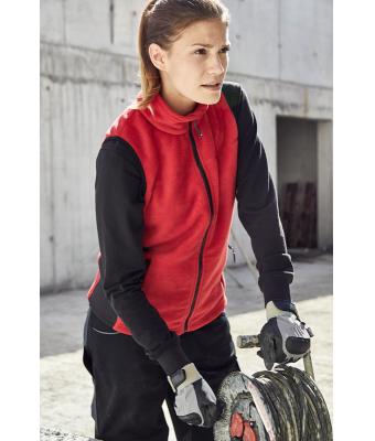 Dames Ladies' Workwear Fleece Vest - STRONG - Wit/carbon 8502